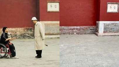 Shi was a man in wheelchair for 38 years.